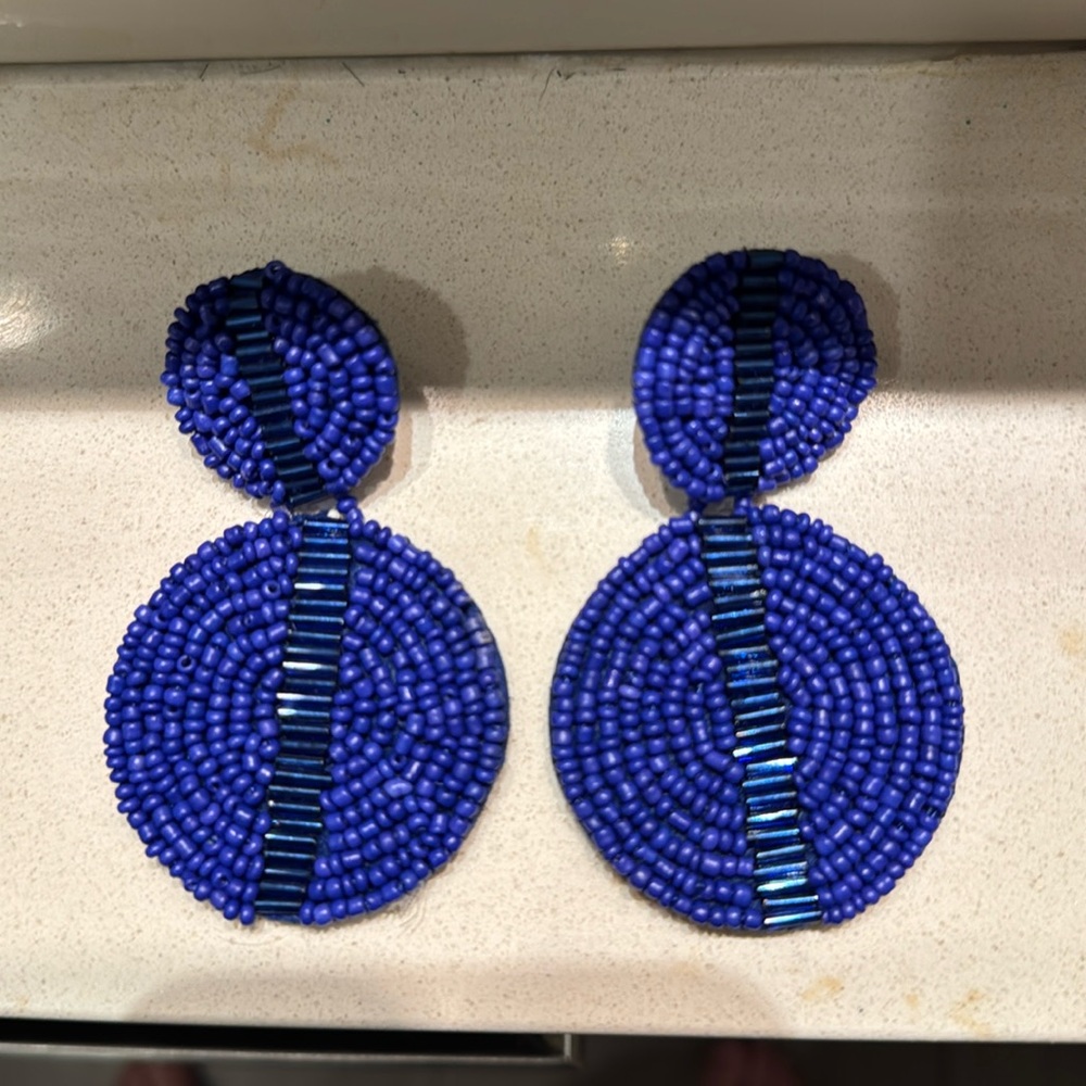 Blue earrings